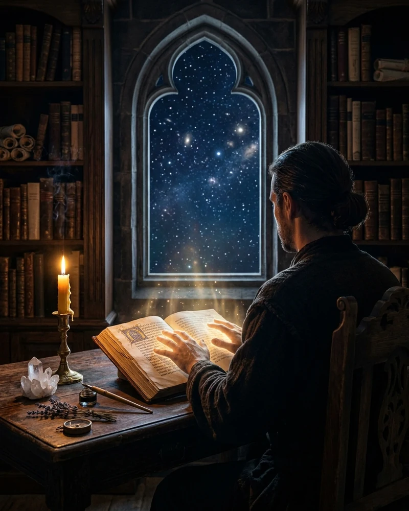 Mario Morini — Fondateur de l'Université de Médecine Spirituelle, au bureau sacré